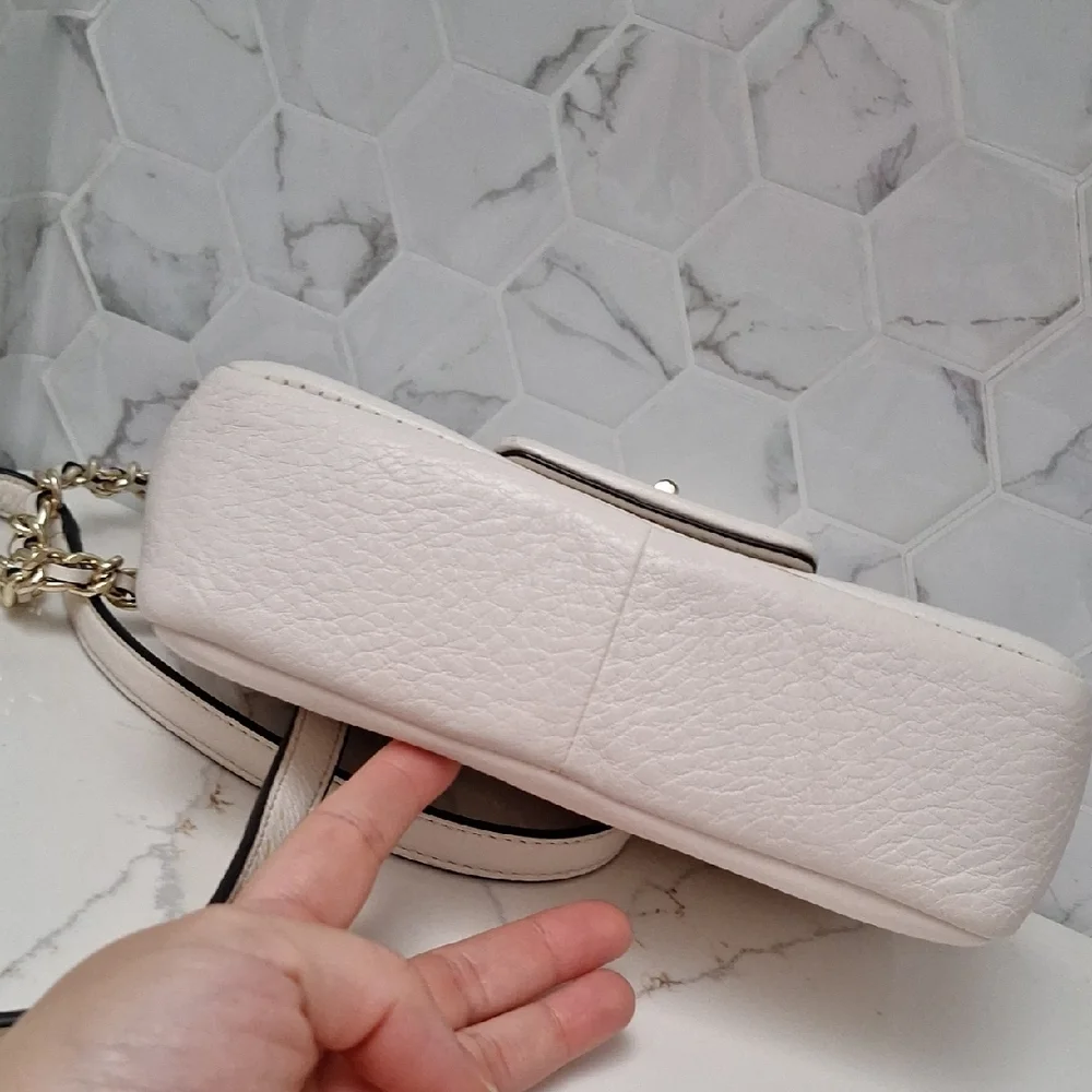 Karl Lagerfeld Paris Agyness Quilted Leather Crossbody Bag Purse - Picture 7 of 16